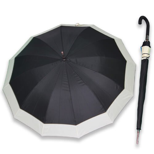 Grand Parapluie - Noir et Blanc - un-parapluie.fr