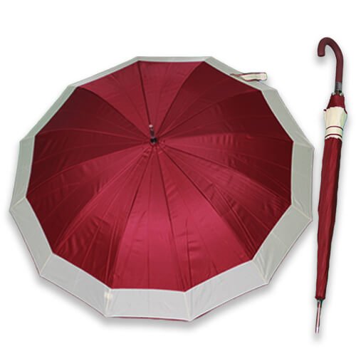 Grand Parapluie - Rouge et Blanc - un-parapluie.fr