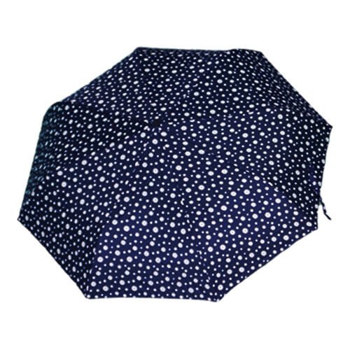 Mini Parapluie Automatique - Bleu Petits et Grands Pois - un-parapluie.fr