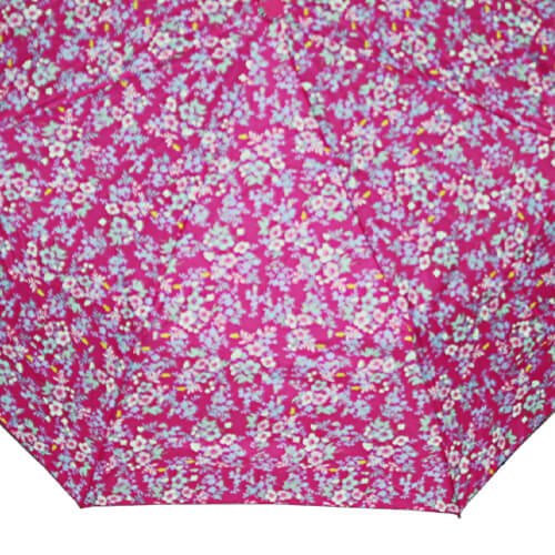 Mini Parapluie Automatique - Floral Rose - un-parapluie.fr