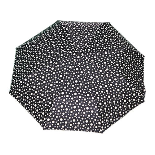 Mini Parapluie Automatique - Noir Petits et Grands Pois - un-parapluie.fr