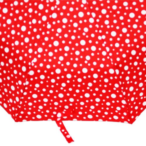 Mini Parapluie Automatique - Rouge Petits et Grands Pois - un-parapluie.fr