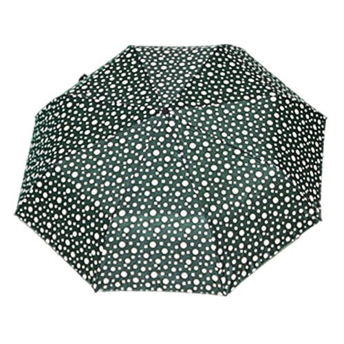 Mini Parapluie Automatique - Vert Petits et Grands Pois - un-parapluie.fr