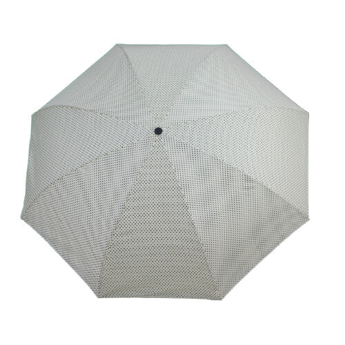 Parapluie Inversé - Blanc à pois noir RV - un-parapluie.fr