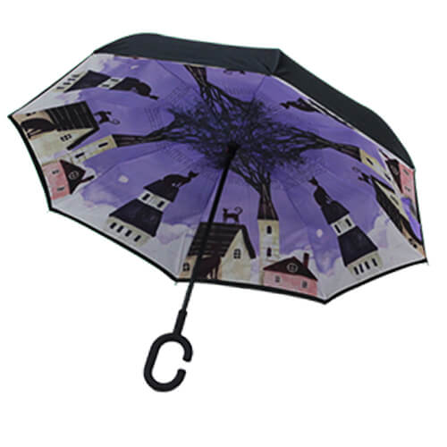 Parapluie Inversé - Chat sur le Toit - un-parapluie.fr