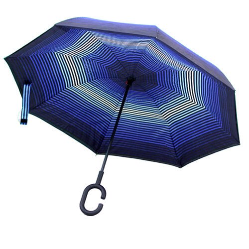 Parapluie Inversé - Dégradé Bleu RV - un-parapluie.fr