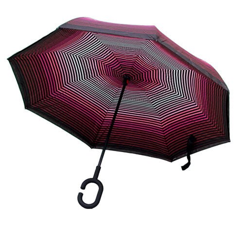 Parapluie Inversé - Dégradé Fushia RV - un-parapluie.fr