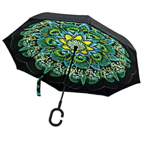 Parapluie Inversé - Fleur Mandala - un-parapluie.fr