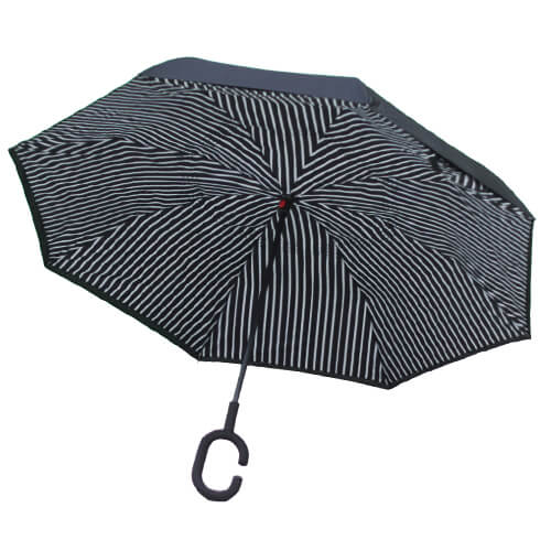 Parapluie Inversé - Noir et Blanc - un-parapluie.fr