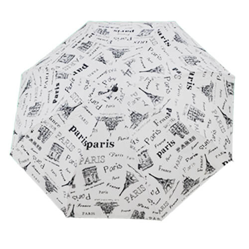 Parapluie Inversé - Paris Blanc RV - un-parapluie.fr
