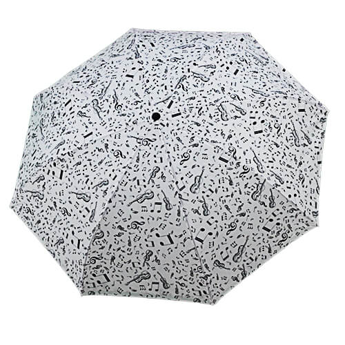 Parapluie Inversé - Blanc Notes de Musique RV