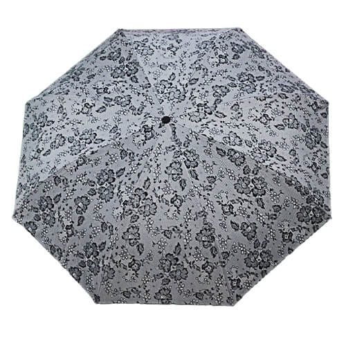 Parapluie Inversé - Fleurs Grises RV